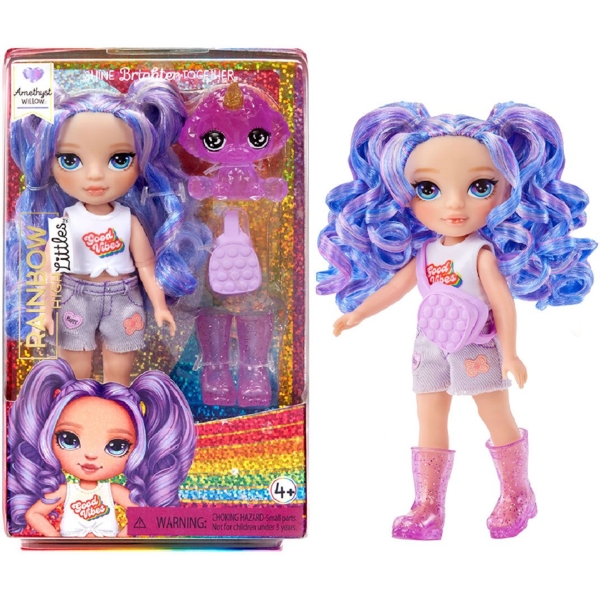 Лялька Rainbow High Littles Amethyst Willow з аксесуарами, 15 см (531234) - Pampik