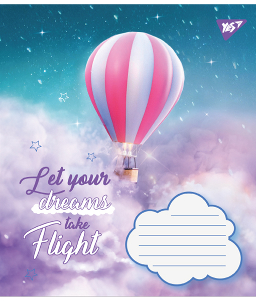 Набір зошитів Yes Let your dreams А5, в клітинку, 18 аркушів, 25 шт. (766971) - Pampik - 4
