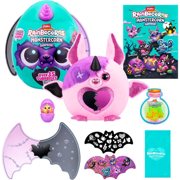 М'яка іграшка-сюрприз Rainbocorns-B Monstercorn Surprise (9297B) - Pampik