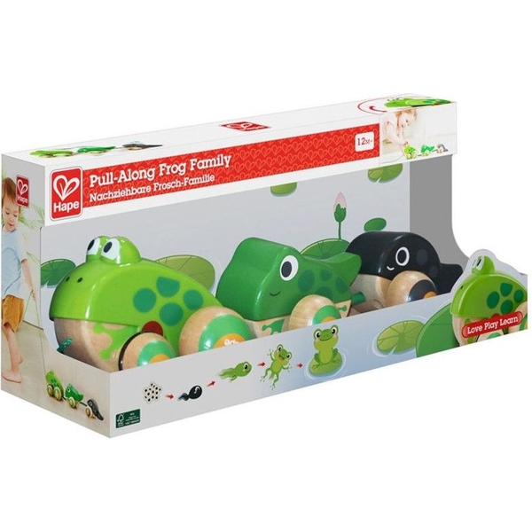 Дерев'яна каталка Hape Жабки (E0365) - Pampik - 6