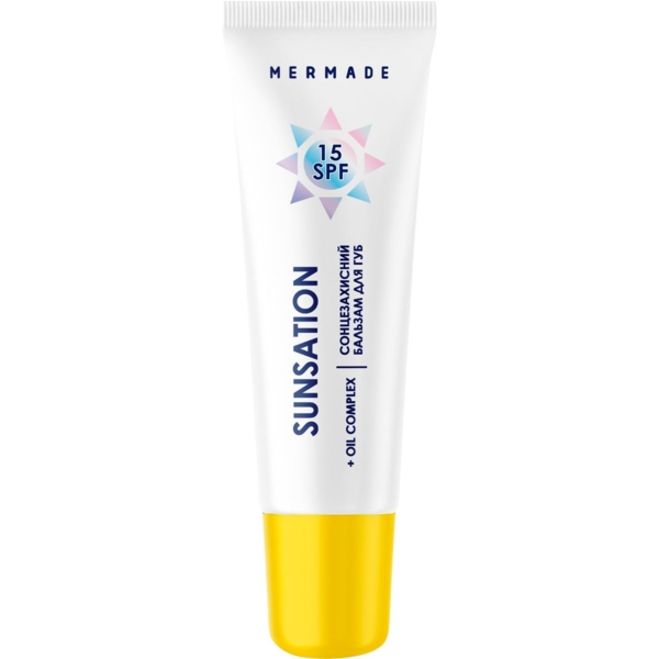 Бальзам для губ Mermade Sunsation SPF 15 солнцезащитный, 10 г - Pampik