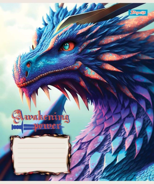 Набір зошитів 1 Вересня Dragon А5, в клітинку, 18 аркушів, 25 шт. (766317) - Pampik - 2