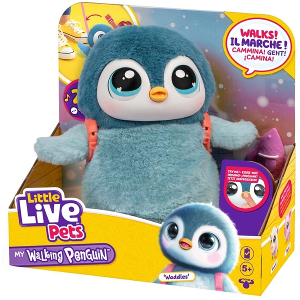 Інтерактивна іграшка Moose Мій улюбленець - маленьке пінгвиня (26535) - Pampik