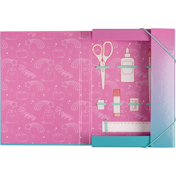 Папка для труда Yes Pusheen картонная A4 (500236) - Pampik - 2