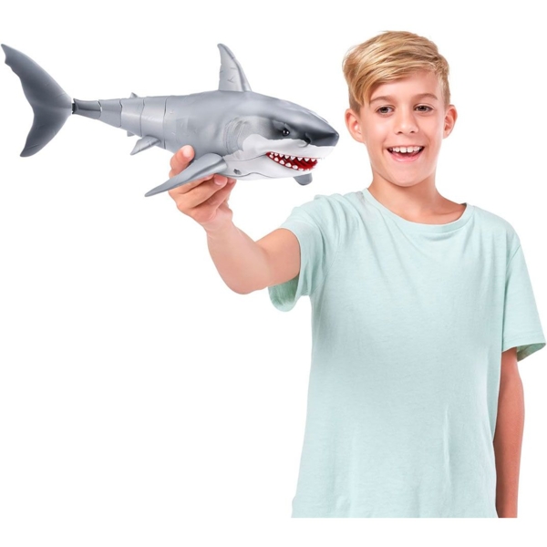 Інтерактивна іграшка Pets & Robo Alive Robo Alive Велика біла акула (71126) - Pampik - 5