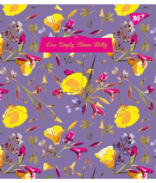 Набор тетрадей Yes Wild bloom А5, в клетку, 18 листов, 10 шт. (765198) - Pampik - 3