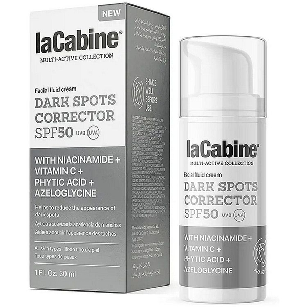 Крем-флюїд для обличчя La Cabine Dark Spots Corrector SPF50 проти пігментних плям 30 мл - Pampik