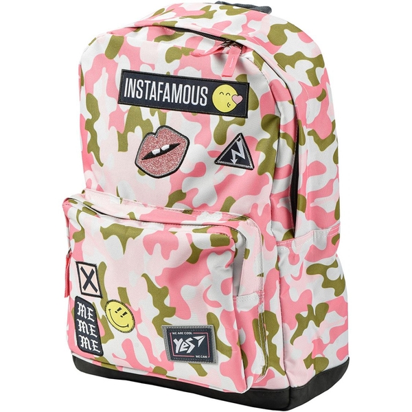Рюкзак молодежный Yes T-67 Smiley World Military girl (558280) - Pampik
