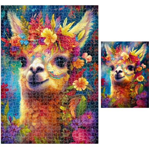 Пазли De.tail Чарівна лама, 1000 елементів (DT1000-11) - Pampik - 2