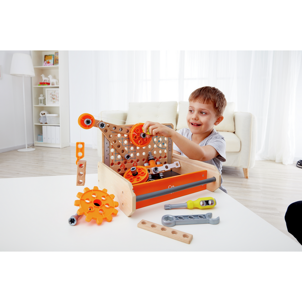 Конструктор Hape Junior Inventor Інструменти для експериментів 32 елементів (E3029) - Pampik - 7