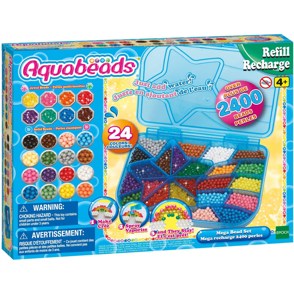 Набір намистин для аквамозаїки Aquabeads Великий набір намистин 2400 шт (31502) - Pampik