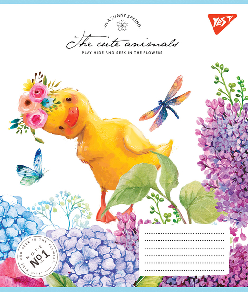 Набір зошитів Yes Sunny spring А5, в лінійку. 12 аркушів, 25 шт. (766952) - Pampik - 5