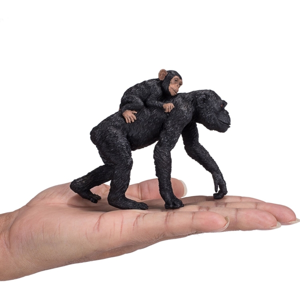 Ігрова фігурка Mojo Шимпанзе з малюком (387264) - Pampik - 3