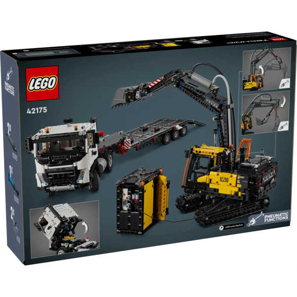 Конструктор LEGO Technic Грузовик Volvo FMX и Электрический экскаватор, 2274 детали (42175) - Pampik - 13
