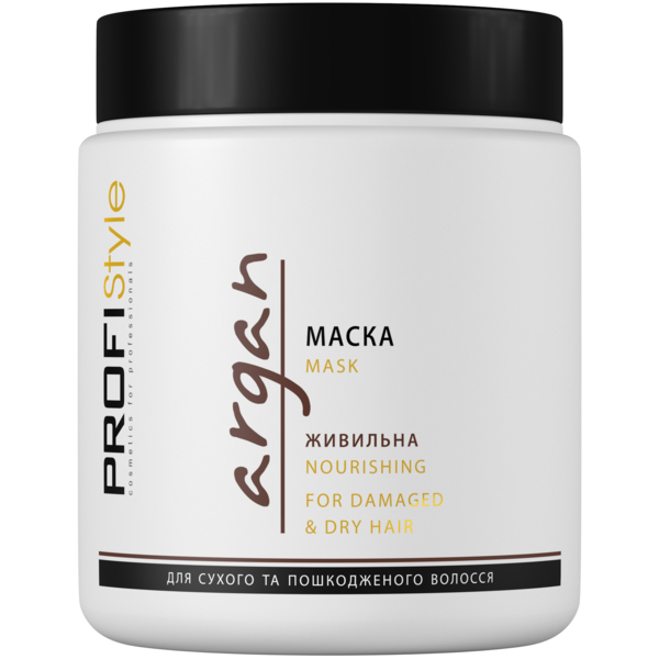 Маска ProfiStyle Argan Живильна для сухого та пошкодженого волосся 500 мл - Pampik