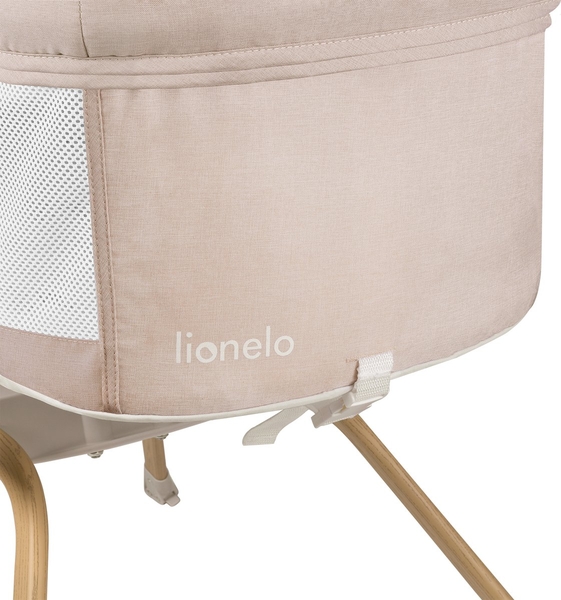 Ліжечко дитяче приставне Lionelo Malin Evo Beige Natural - Pampik - 13