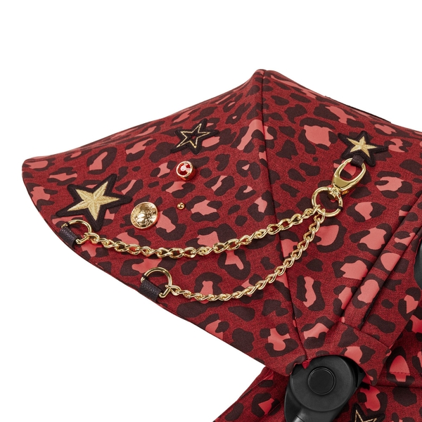 Прогулянкова коляска Cybex Coya by Alec Voelkel Rockstar, бордова (522003041) - Pampik - 10