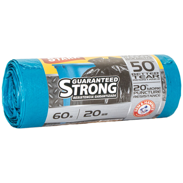 Пакети для сміття Stark міцні 60 л, 20 шт., сині - Pampik