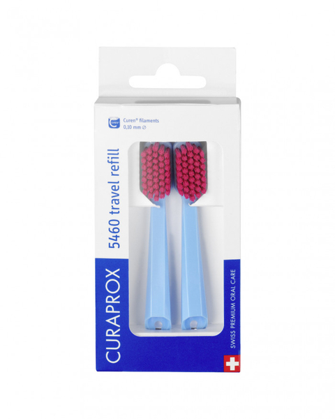Змінні насадки до дорожнього набору Curaprox 5460 Travel Refill, 2 шт., в асортименті - Pampik - 2