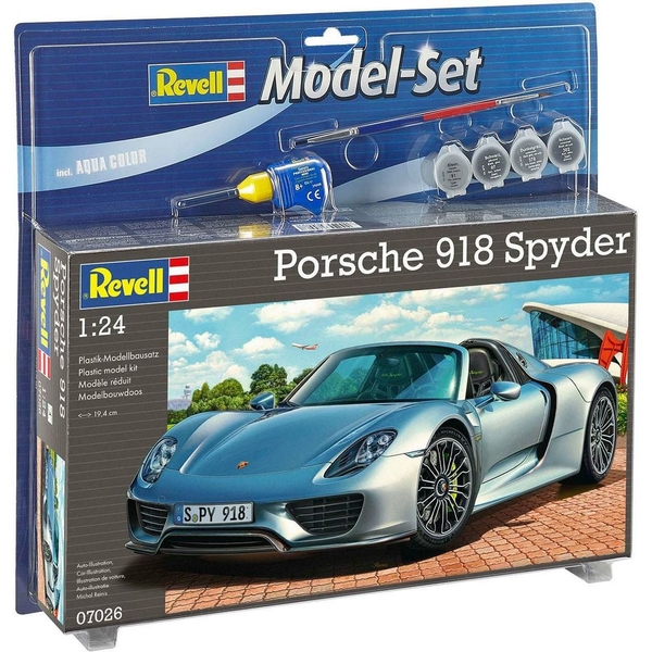 Збірна модель Revell Автомобіль Porsche 918 Spyder, рівень 4, масштаб 1:24, 129 деталей (RVL-67026) - Pampik