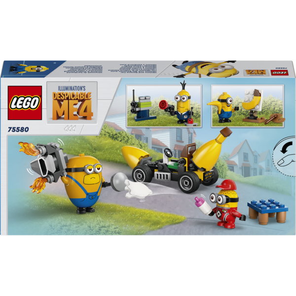 Конструктор LEGO Despicable Me Посіпаки й банановий автомобіль, 136 деталей (75580) - Pampik - 14
