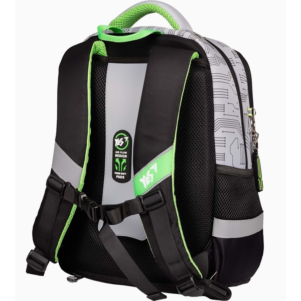 Рюкзак Yes S-52 Ergo Cyberlife, сіро-чорний (559568) - Pampik - 3