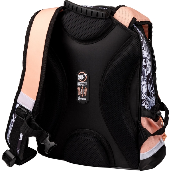 Рюкзак школьный Yes S-100 Anime полукаркасный, черный с персиковым (559579) - Pampik - 4