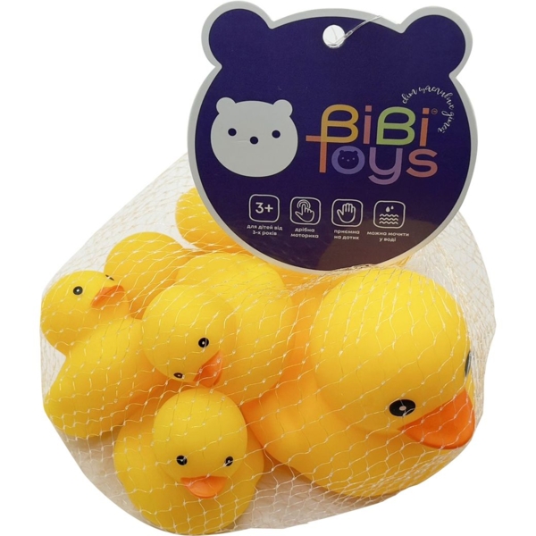 Набор игрушек для купания Bibi Toys Утка с утятами 7 шт. (760998BT) - Pampik - 2