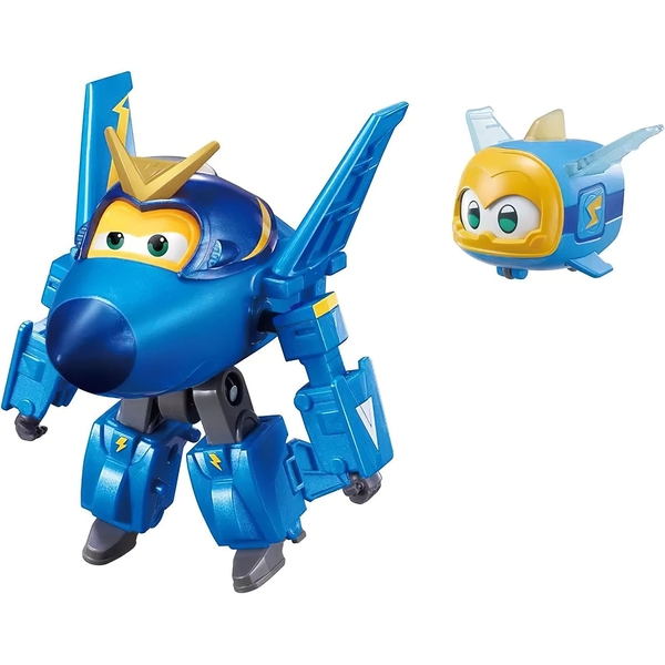 Ігровий набір Super Wings Transforming Джером і улюбленець (EU770443) - Pampik
