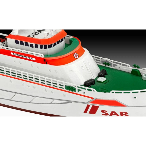 Сборная модель Revell Поисково-спасательное судно Hermann Marwede уровень 4, масштаб 1:200, 78 деталей (RVL-05812) - Pampik - 10