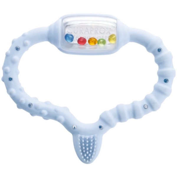 Прорезыватель для зубов Curaprox Baby голубой - Pampik - 2