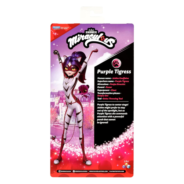 Лялька Miraculous Леді Баг та Супер-Кіт Пурпурова Тигриця, 26 см (50023) - Pampik - 7