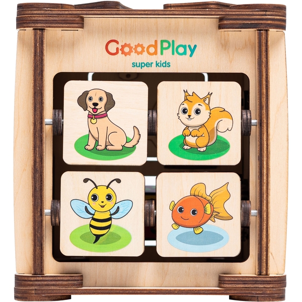 Бизикубик GoodPlay Первые шаги 17х17х18 см (K102) - Pampik
