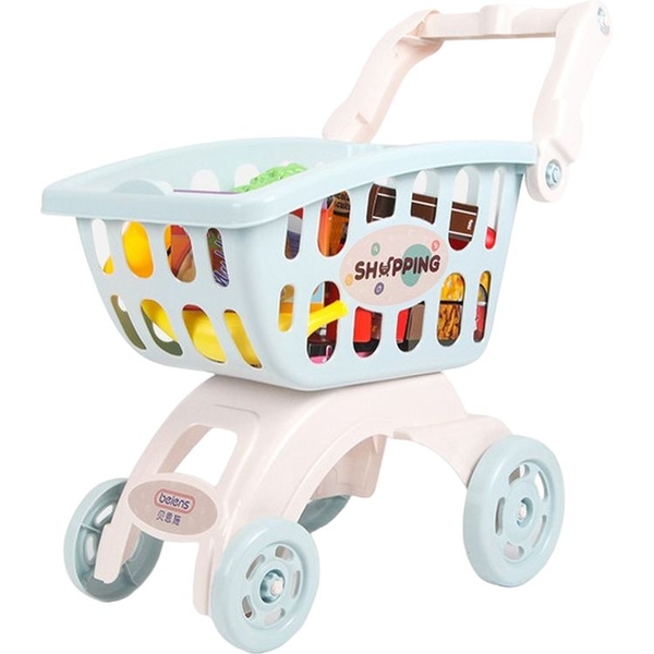 Тележка для покупок в супермаркете Beiens, голубой (В8103-05blue) - Pampik