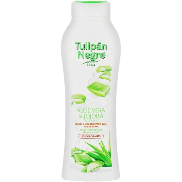 Гель для душу Tulipan Negro Aloe Vera & Jojoba Shower, 650 мл - Pampik