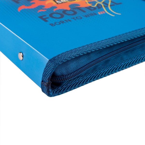 Папка для тетрадей YES Football пластиковая на молнии, В5 (492205) - Pampik - 2