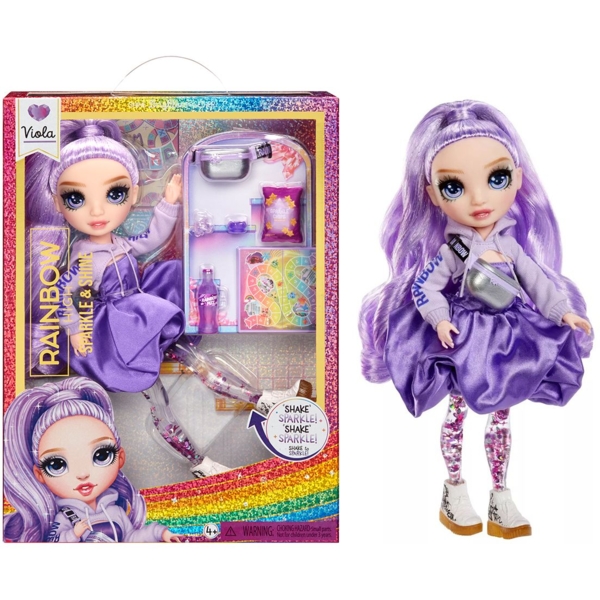 Кукла Rainbow High Sparkle & Shine Виола, с аксессуарами, 28 см (427810) - Pampik