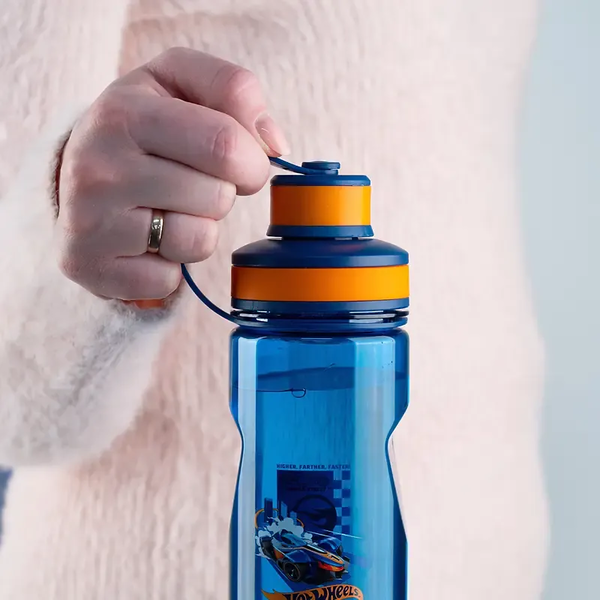 Пляшечка для води Kite Hot Wheels HW24-397, синя, 500 мл - Pampik - 7
