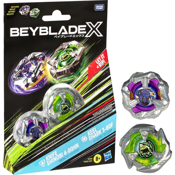 Набір іграшковий Hasbro Beyblade X Dual Pack Set з двох дзиґ (F9586_G0190) - Pampik