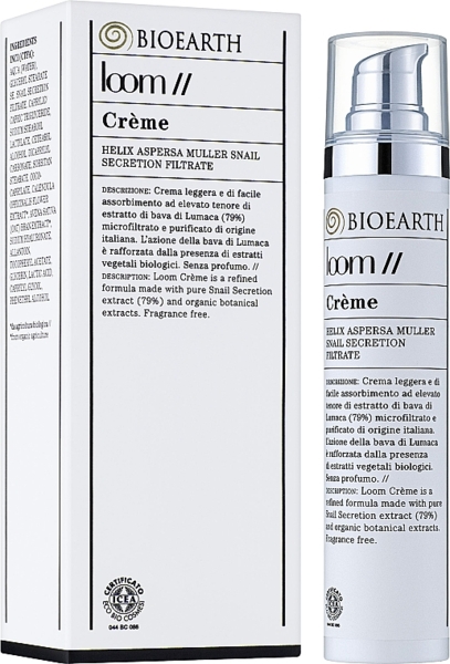 Крем для обличчя Bioearth Loom Snail Secretion Light Face Cream з екстрактом слизу равлика 50 мл - Pampik - 3