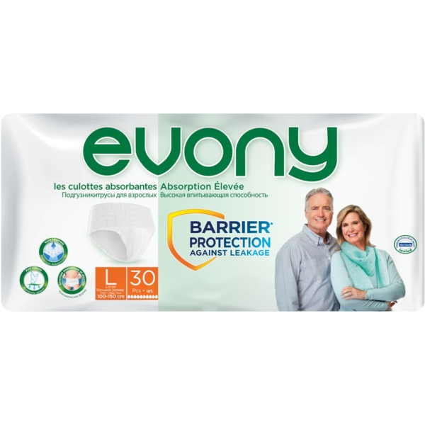 Підгузки-трусики для дорослих Evony 3 Large, 30 шт. - Pampik