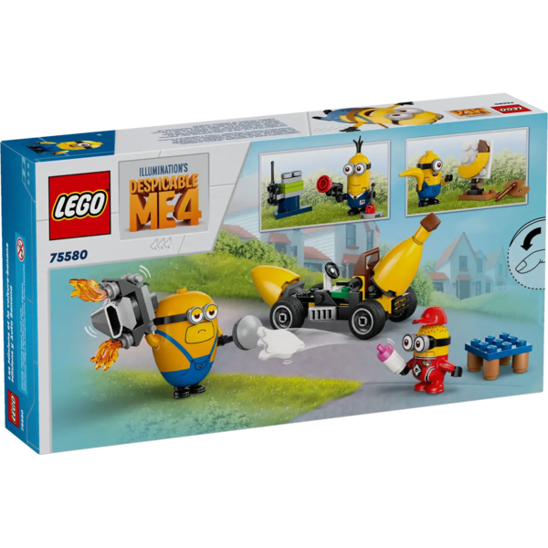 Конструктор LEGO Despicable Me Посіпаки й банановий автомобіль, 136 деталей (75580) - Pampik - 13