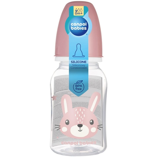Пляшечка Canpol Babies Cute Animals 120 мл. (11/851_pin) - Pampik - 3