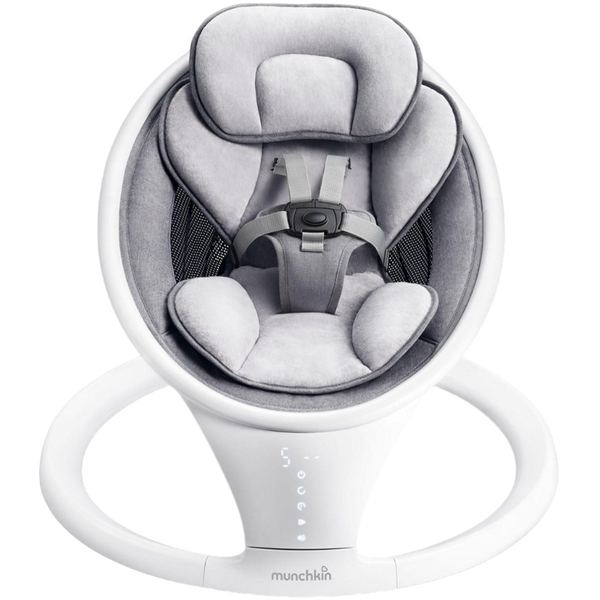 Заколисуючий центр Munchkin Baby Swing з функцією Bluetooth сірий (9029001) - Pampik