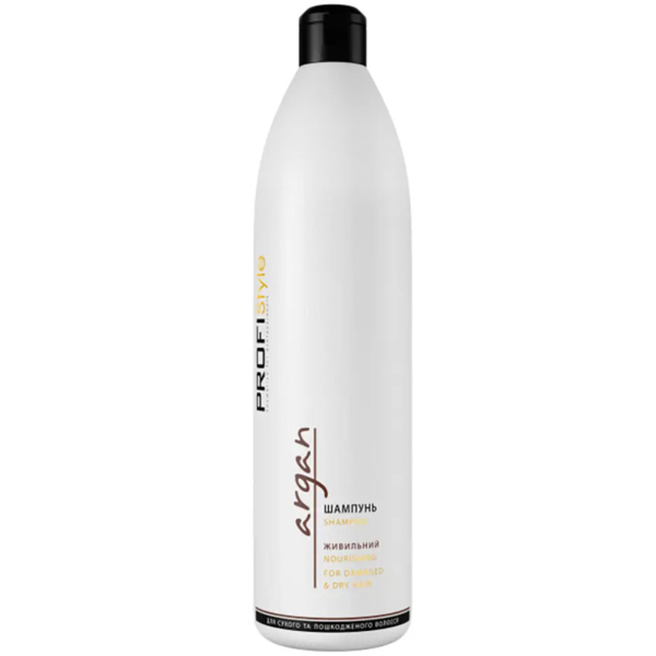 Шампунь ProfiStyle Argan Питательный с аргановым маслом для сухих и ломких волос, 1 л - Pampik