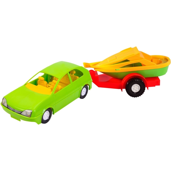 Игрушечная машинка Tigres Авто-купе с прицепом (39002) - Pampik