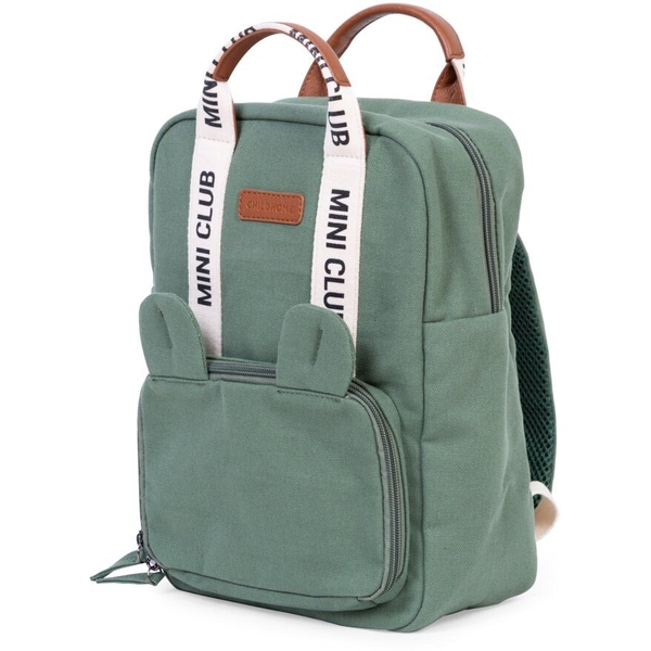 Рюкзак дитячий Childhome Mini Club canvas green (CWKIDSCGR) - Pampik