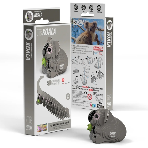 Збірна 3Д модель Eugy Зоопарк Коала (XEG-016) - Pampik - 5