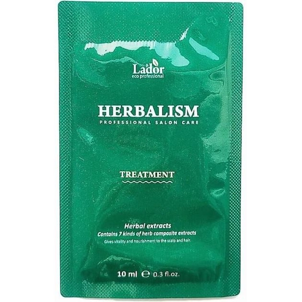 Маска для волосся La'dor Herbalism Treatment Pouch з амінокислотами 10 мл - Pampik