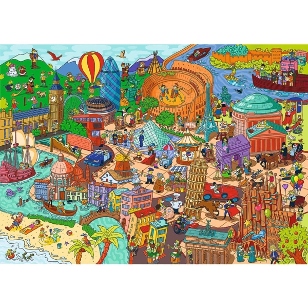 Пазлы Trefl Детектив Европа 500, элементов - Pampik - 2